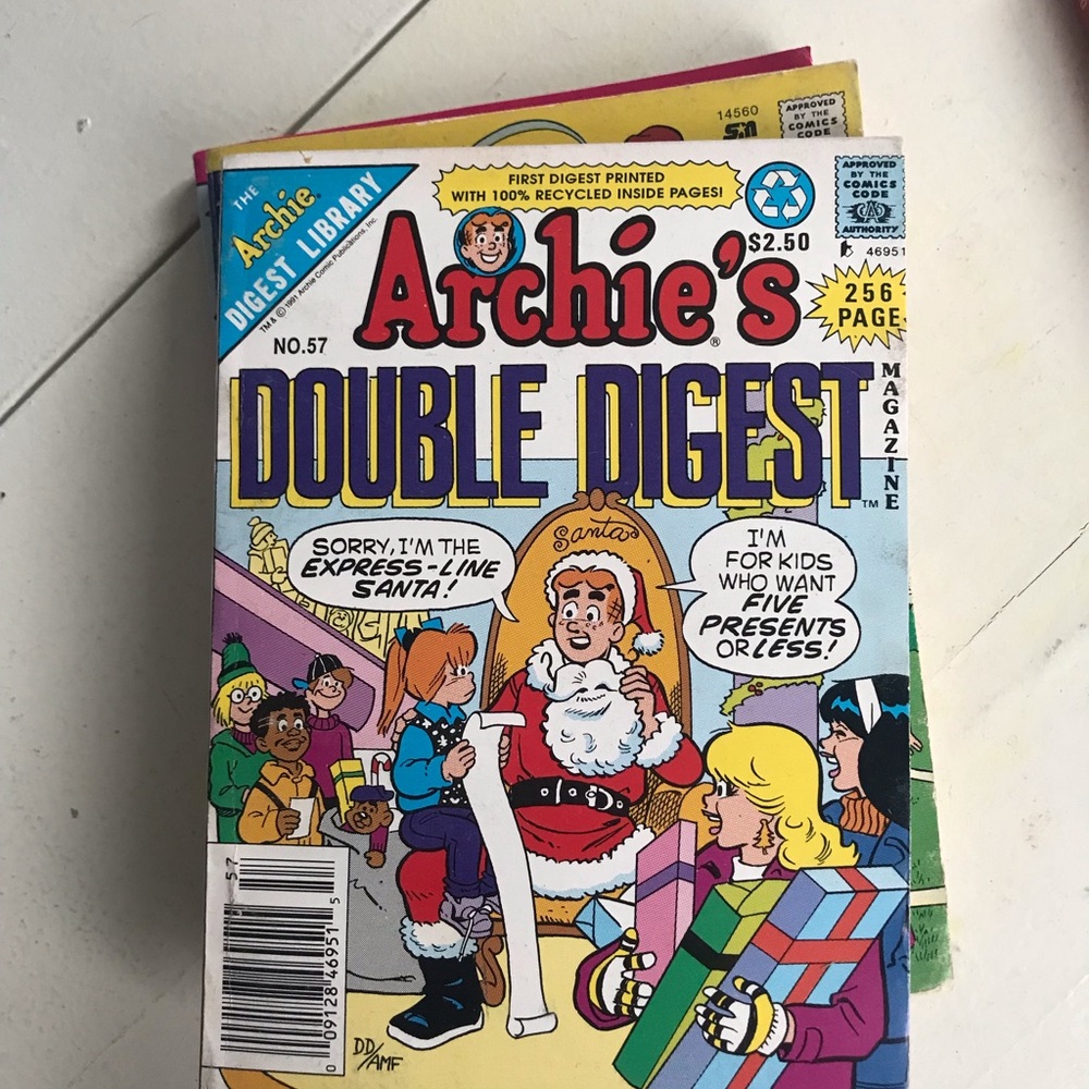 Archie's Double Digest Comic Book #57 - Colorful Cover